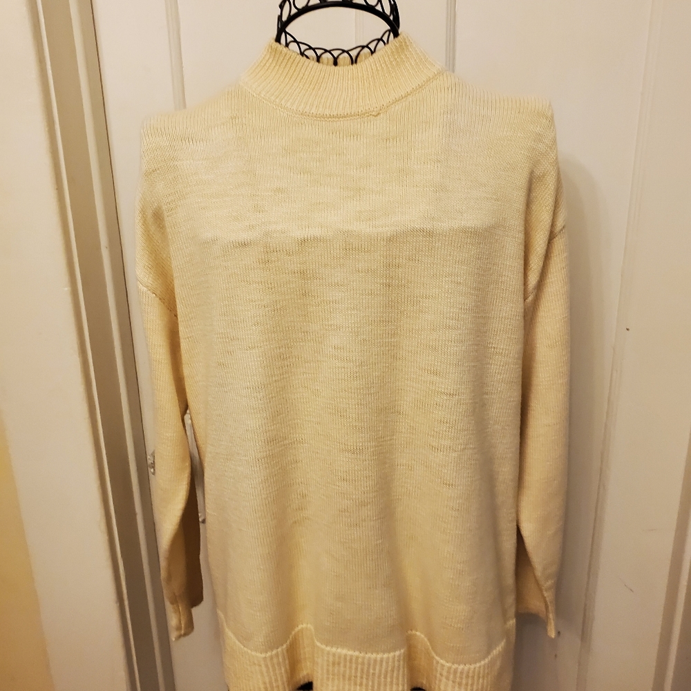 Zara Cream Open Back Sweater